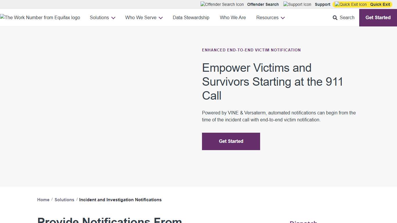 Enhanced End-to-end Victim Notification VINE by Equifax